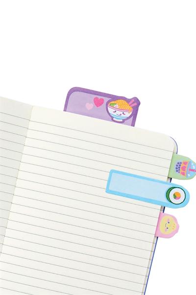 Ooly Note Pals Yapışkanlı Etiket Seti - Ramen and Sushi Çok Renkli