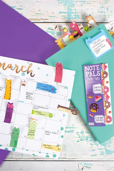 Ooly Note Pals Yapışkanlı Etiket Seti - Donuts & Cupcakes Çok Renkli
