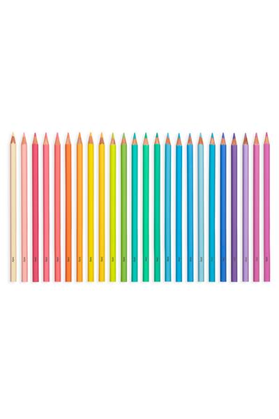 Ooly Pastel Hues 24lü Kuru Boya Kalemi Çok Renkli