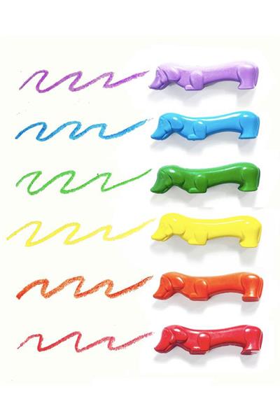 Ooly Pawsome Pups 6lı Mum Boya Çok Renkli