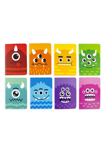 Ooly Pocket Pal Mini 8li Defter Seti - Monsters Çok Renkli