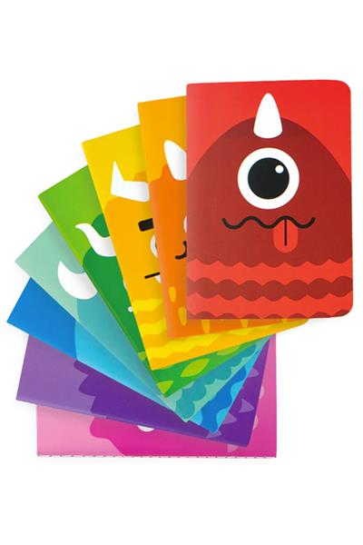 Ooly Pocket Pal Mini 8li Defter Seti - Monsters Çok Renkli