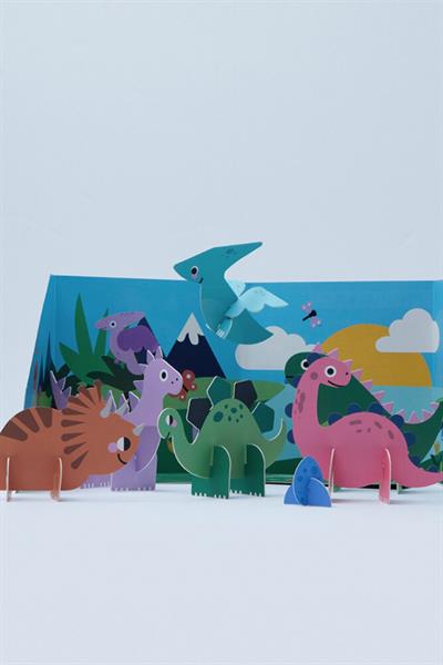 Ooly Pop! Make& Play Açılabilir Oyun Seti - Dino Land Çok Renkli