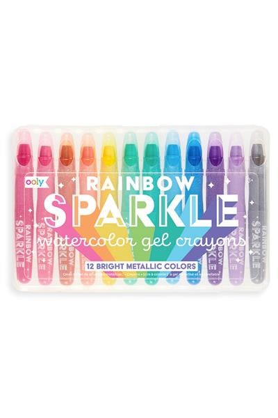 Ooly Rainbow Sparkle Sulu Boya Efektli 12li Jel Boya Çok Renkli