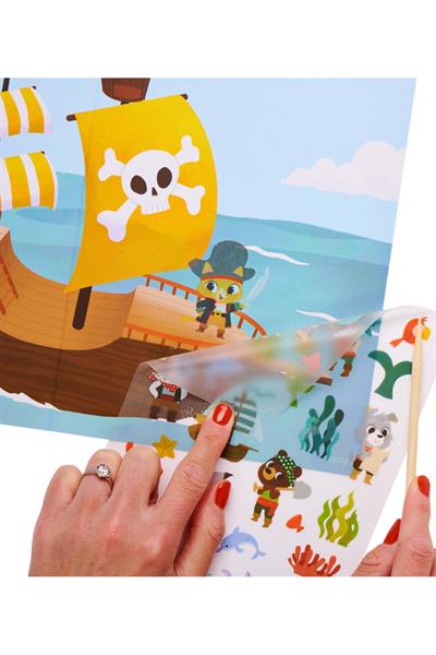 Ooly Set The Scene Transfer Çıkartma Seti - Ocean Adventure Çok Renkli