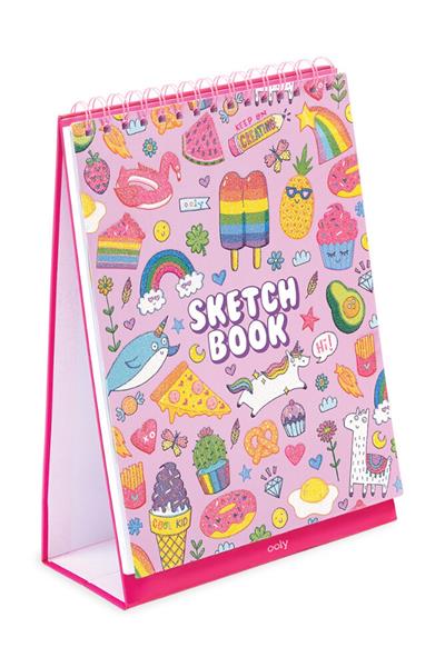 Ooly Sketch & Show Dik Duran Telli Resim Defteri - Cute Doodle World Çok Renkli