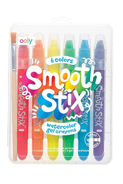 Ooly Smooth Stix Sulu Boya Efektli 6lı Jel Boya Kalemi Çok Renkli