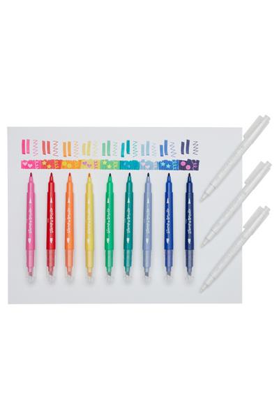 Ooly Stamp A Doodle Çift Uçlu 12li Keçeli Kalem Çok Renkli