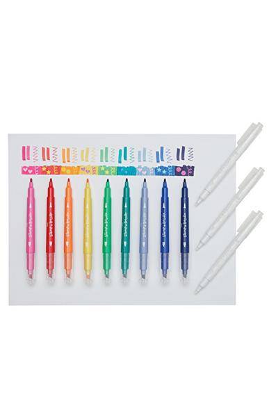 Ooly Stamp A Doodle Çift Uçlu 12li Keçeli Kalem Çok Renkli