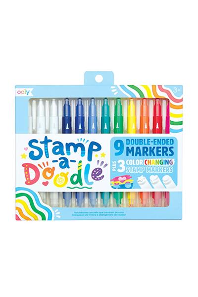 Ooly Stamp A Doodle Çift Uçlu 12li Keçeli Kalem Çok Renkli