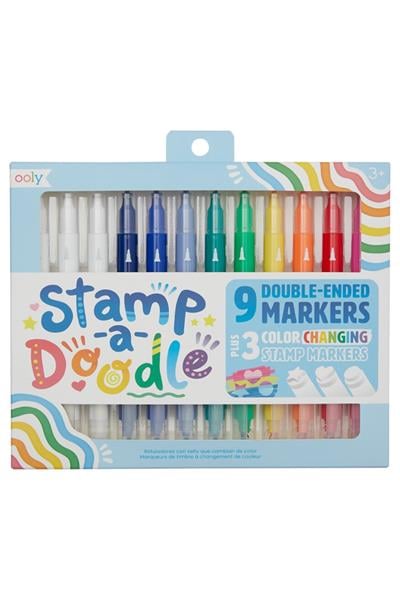 Ooly Stamp A Doodle Çift Uçlu 12li Keçeli Kalem Çok Renkli