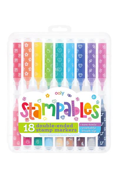 Ooly Stampables Çift Uçlu 18li Keçeli Kalem Çok Renkli