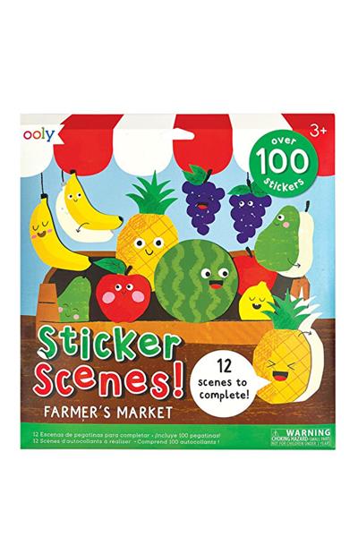 Ooly Sticker Scenes Çıkartma Sahnesi - Farmers Market Çok Renkli