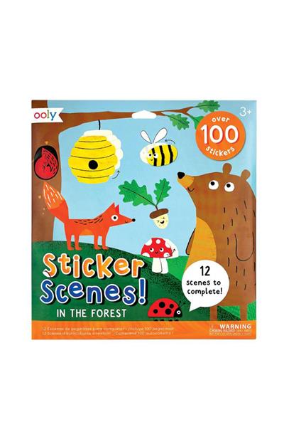 Ooly Sticker Scenes Çıkartma Sahnesi - In the Forest Çok Renkli