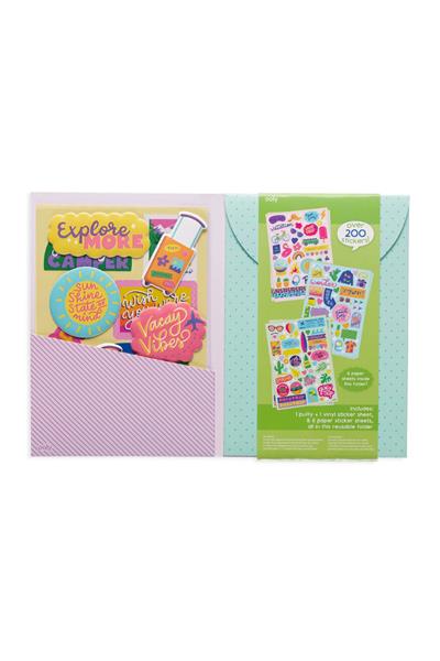 Ooly Sticker Stash Çıkartma Seti - Wanderlust Çok Renkli