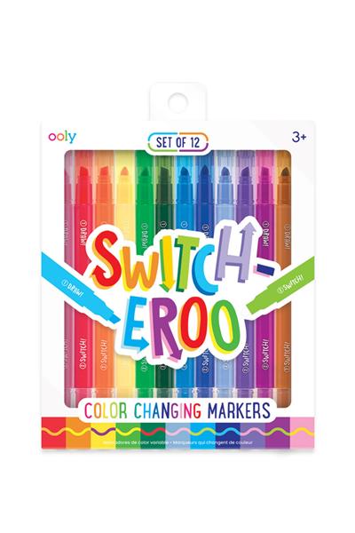 Ooly Switch-eroo Renk Değiştiren 12li Keçeli Kalem Çok Renkli