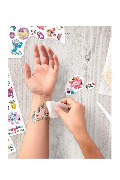 Ooly Tattoo Palooza Geçici Dövme Seti - Funtastic Friends Çok Renkli