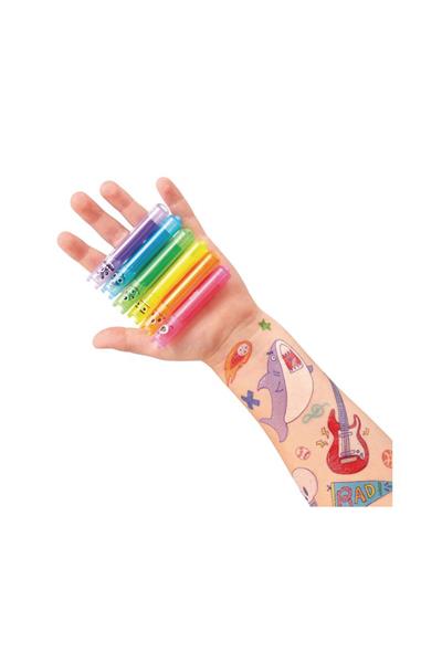Ooly Tattoo Palooza Geçici Dövme Seti - Awesome Doodles Çok Renkli