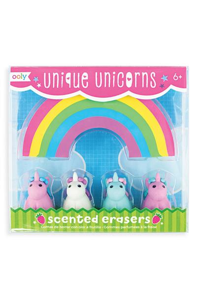 Ooly Unique Unicorn Silgi Seti - Çilek Kokulu Çok Renkli