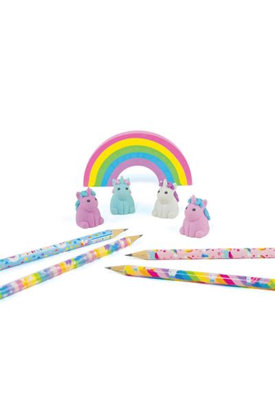 Ooly Unique Unicorn Silgi Seti - Çilek Kokulu Çok Renkli