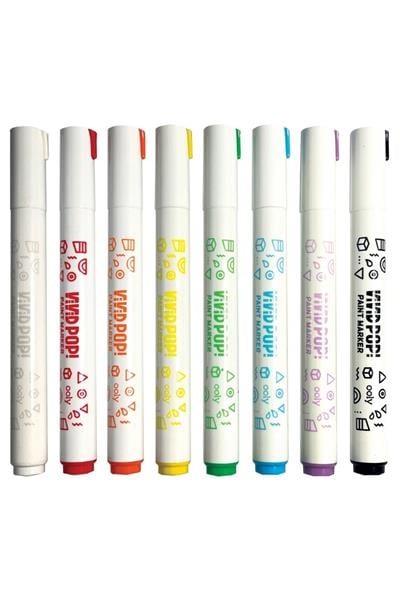 Ooly Vivid Pop! Su Bazlı 8li Keçeli Kalem Çok Renkli