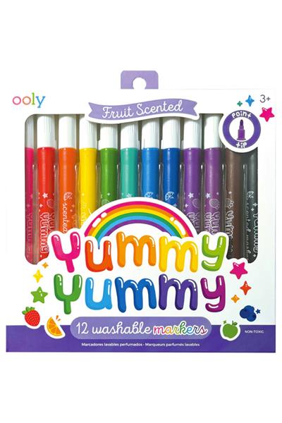 Ooly Yummy Yummy Yıkanabilir 12li Keçeli Kalem Çok Renkli