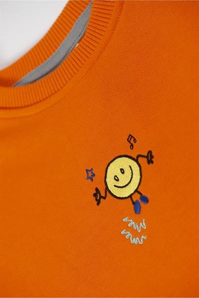 Beetlebeez / ORANGE SMILEY SWEATSHIRT Turuncu