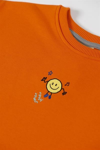 Beetlebeez / ORANGE SMILEY SWEATSHIRT Turuncu