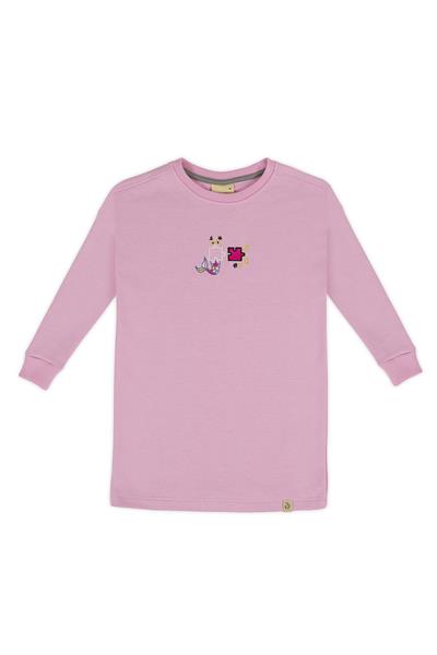 Beetlebeez / PIECES OF MERMAID SWEATSHIRT DRESS Pembe