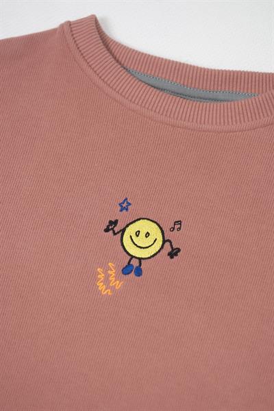 PINK SMILEY SWEATSHIRT Pembe