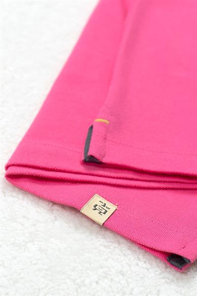 Beetlebeez / Pink Zebra Kısa Kollu Çocuk Polo Yaka T-shirt Pembe