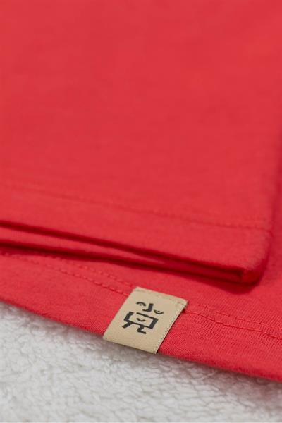 Beetlebeez / Red Scateboarder Fish Kısa Kollu Çocuk T-Shirt Kırmızı