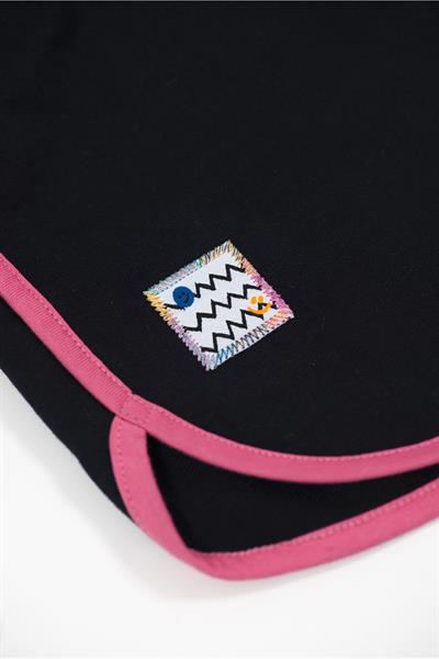 Beetlebeez / Retro Pink Striped Short -Retro Model Pembe Biyeli Çocuk Kısa Şort - (Pembe Kordonlu) Lacivert