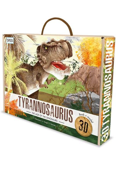 Sassi /3D TYRANNOSAURUS - BOOK AND 3D MODEL Çok Renkli
