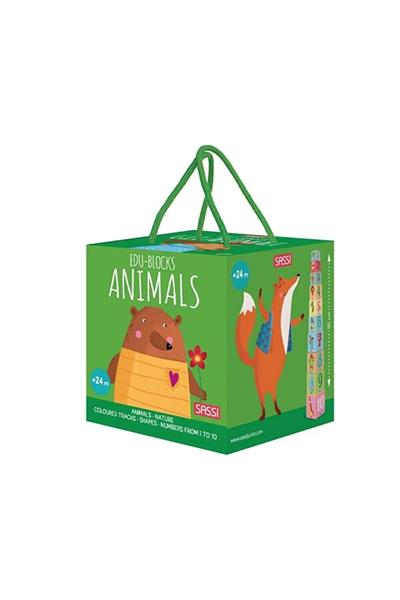 Sassi /EDU BLOCKS - ANIMALS Çok Renkli