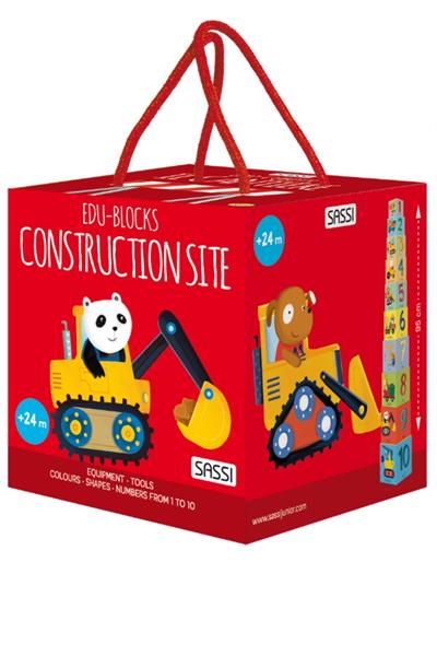 Sassi /EDU BLOCKS - CONSTRUCTION SITE Çok Renkli