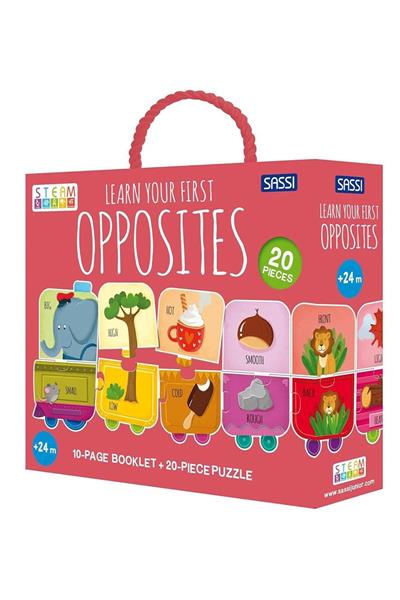 Sassi /MY FIRST OPPOSITES - STEAM PUZZLE Çok Renkli