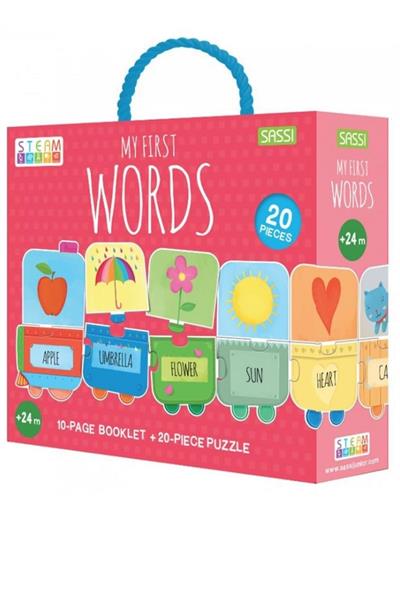 Sassi /MY FIRST WORDS - STEAM PUZZLE Çok Renkli