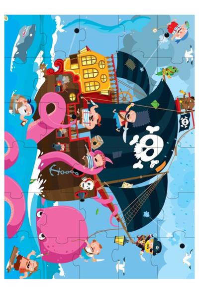 Sassi /PIRATES GIANT PUZZLE Çok Renkli