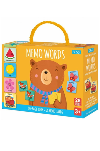 Sassi /PLAY AND LEARN - MEMO WORDS Çok Renkli