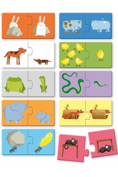 Sassi /PUZZLE 2 OPPOSITES Çok Renkli