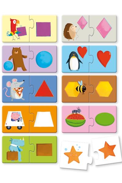 Sassi /PUZZLE 2 SHAPES Çok Renkli