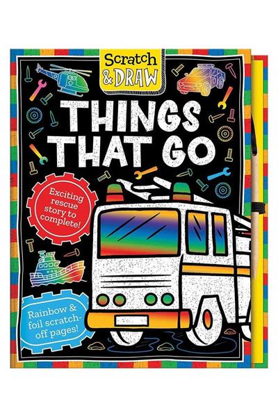 Scratch and Draw - Things That Go Çok Renkli