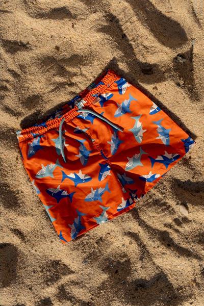 Shark Erkek Çocuk Mayo Çok Renkli