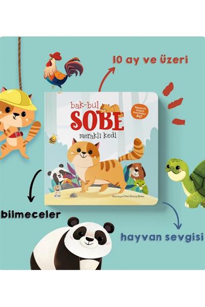 Sincap Kitap / Bak Bul Sobe Meraklı Kedi Çok Renkli