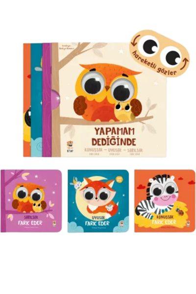 Sincap Kitap / Yapamam Dediğinde Haraketli Gözler Set Çok Renkli