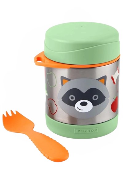 Skip Hop Zoo Paslanmaz Çelik Termos Rakun Çok Renkli