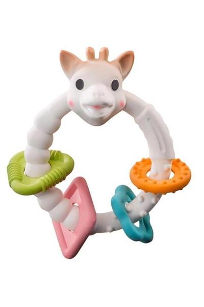 Sophie la Girafe So Pure Coloring Renkli Halka Diş Kaşıyıcı Çok Renkli