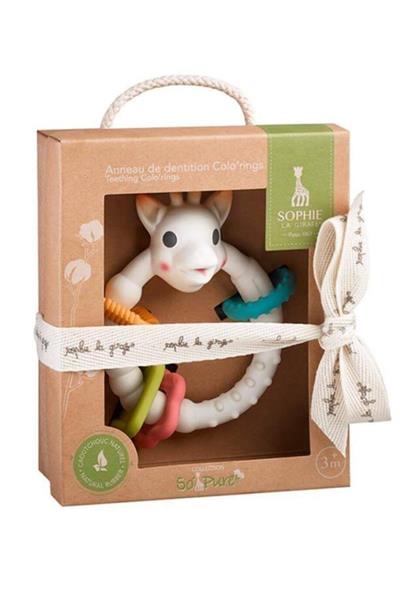 Sophie la Girafe So Pure Coloring Renkli Halka Diş Kaşıyıcı Çok Renkli