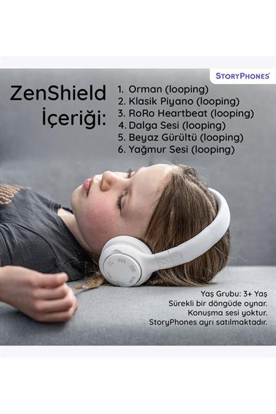 StoryPhones Bundle - Çocuklar İçin Kulak Üstü Kulaklık - Bluetooth - App ile Uyumlu - Beyaz Çok Renkli
